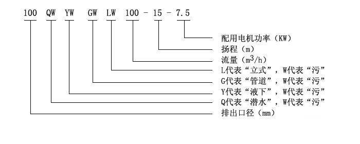 LW型直立式无堵塞快猫成人APP型号意义